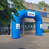 Opblaasbare Blauwe Boog 6,4 x 4,2 mtr  start/ finish, open dag, welkom/ tot ziens