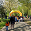 Opblaasbare Boog Oranje 10,2 x 5,8 mtr start/ finish, open dag, welkom/ tot ziens