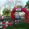 Opblaasbare rode Boog 6,4 x 4,2 mtr   start/ finish, open dag, welkom/ tot ziens