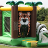 Mini multifun Jungle springkussen met glijbaan 