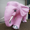 Opblaasbare roze Olifant 2,6 mtr