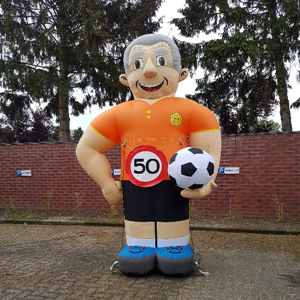 Abraham/ Jarige man Voetballer 3,5 mtr Diverse leeftijden beschikbaar Abraham/ Jarige man Voetballer 3,5 mtr Diverse leeftijden beschikbaar