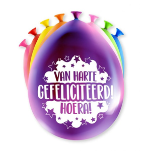 Happy party balloons- Gefeliciteerd