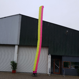 Skytube roze geel 8 mtr