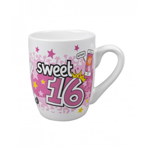 Cartoon mok jarige Sweet Sixteen