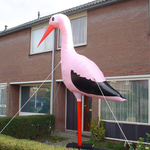 Geboorte Ooievaar Roze 4 mtr