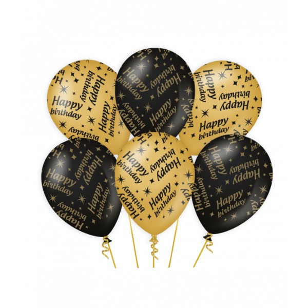 Classy Party Balloons- Happy Birthday